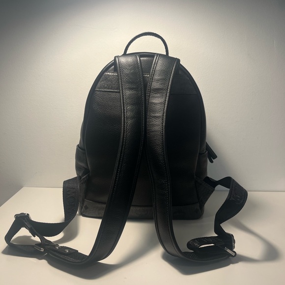 MCM Stark Visetos Top Handle Backpack Bookbag - Picture 8 of 16